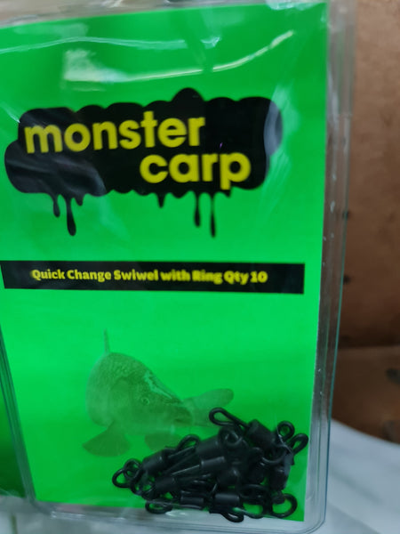 MONSTER CARP QUICK CHANGE SWIVEL WITH RING