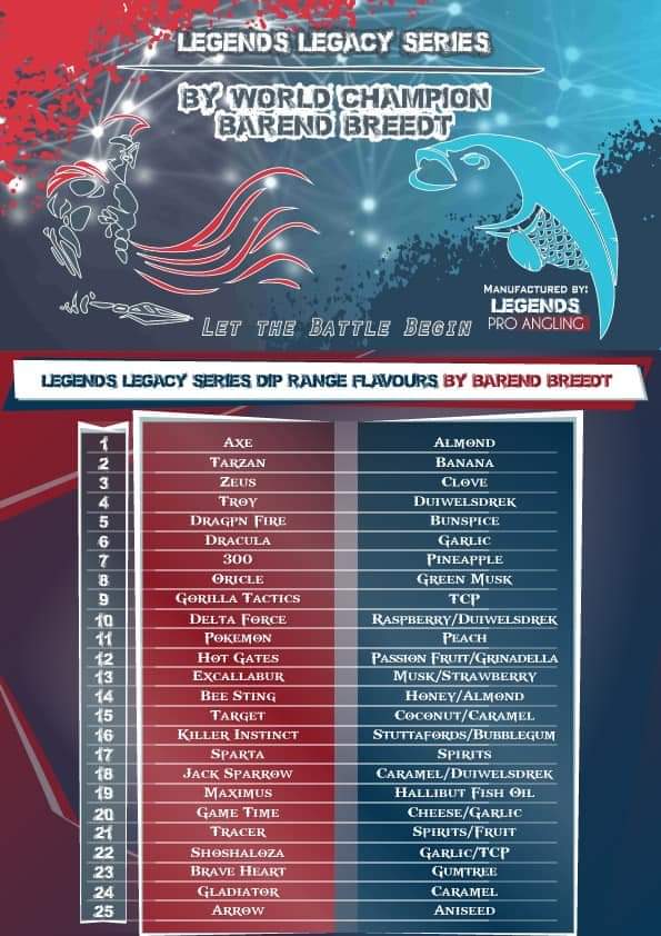 LEGENDS LEGACY DIPS (50ML) ALBERTON FISHING