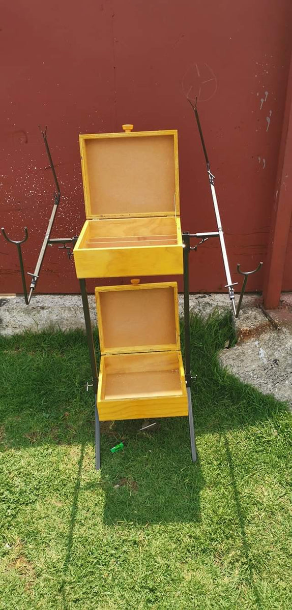 Sensation Fishing Fishing Bait Box Stand SENSATION ALUMINIUM MUTI