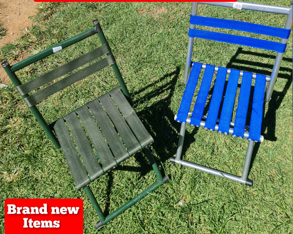 SMALL HEAVY DUTY CAMPING CHAIRS FOR 2