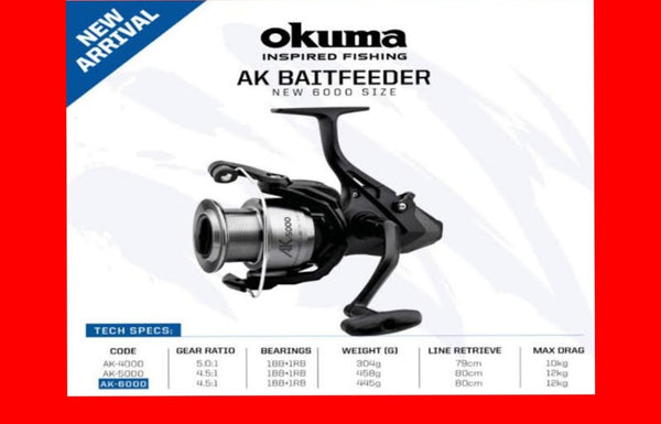 okuma ak baitfeeder reel OKUMA AK – ALBERTON FISHING