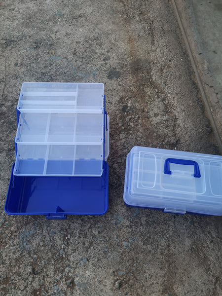 PLASTIC TACKLE BOX 3 TRAY LARGE