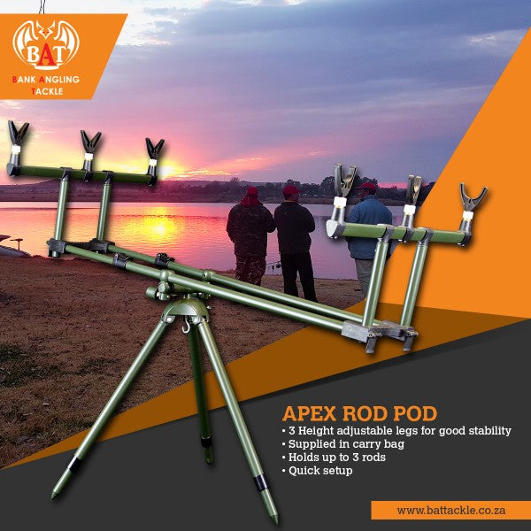 BAT APEX 3 ROD TRIPOD – ALBERTON FISHING