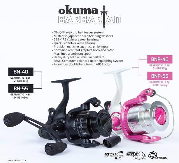 okuma baitrunner reel OKUMA BARBARIAN 3BB REEL BAIT RUNNER